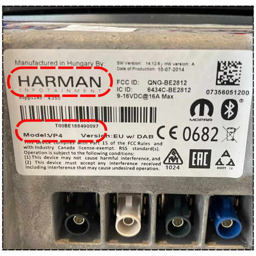 Codice sblocco harman vp4 - harman,